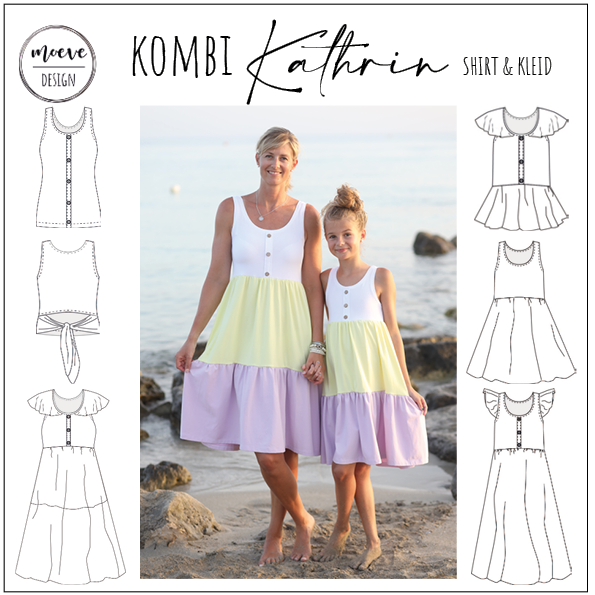 Chemise et robe Kathrin et Mini Kathrin de Partnerlook