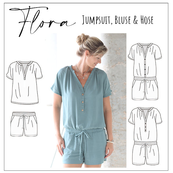 Flora Jumpsuit, Bluse & Hose Gr. 32 - 52