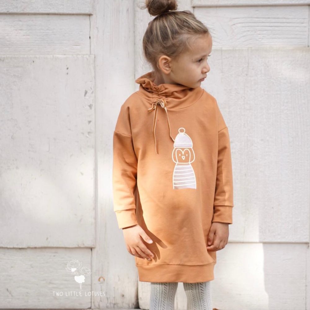 Schnittmuster Mini Hoodie und Kleid Wiisshornblick Gr. 86 - 164