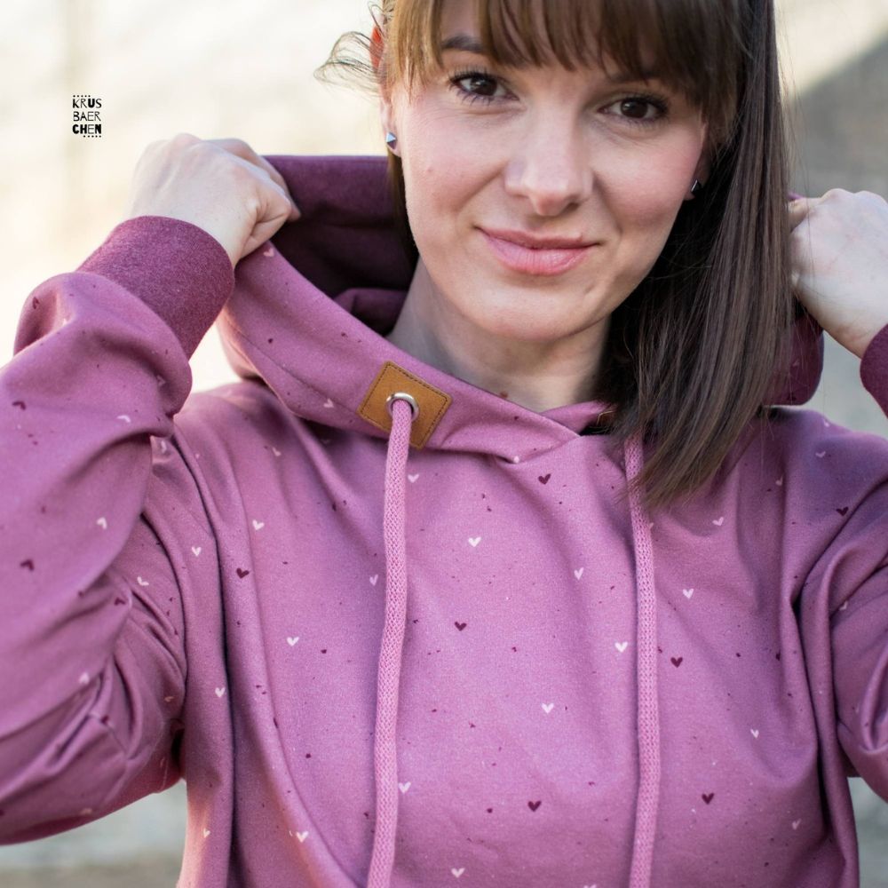 Schnittmuster Hoodie und Kleid Wiisshornblick Gr. 32 - 52