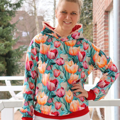 Schnittmuster Hoodie und Kleid Wiisshornblick Gr. 32 - 52