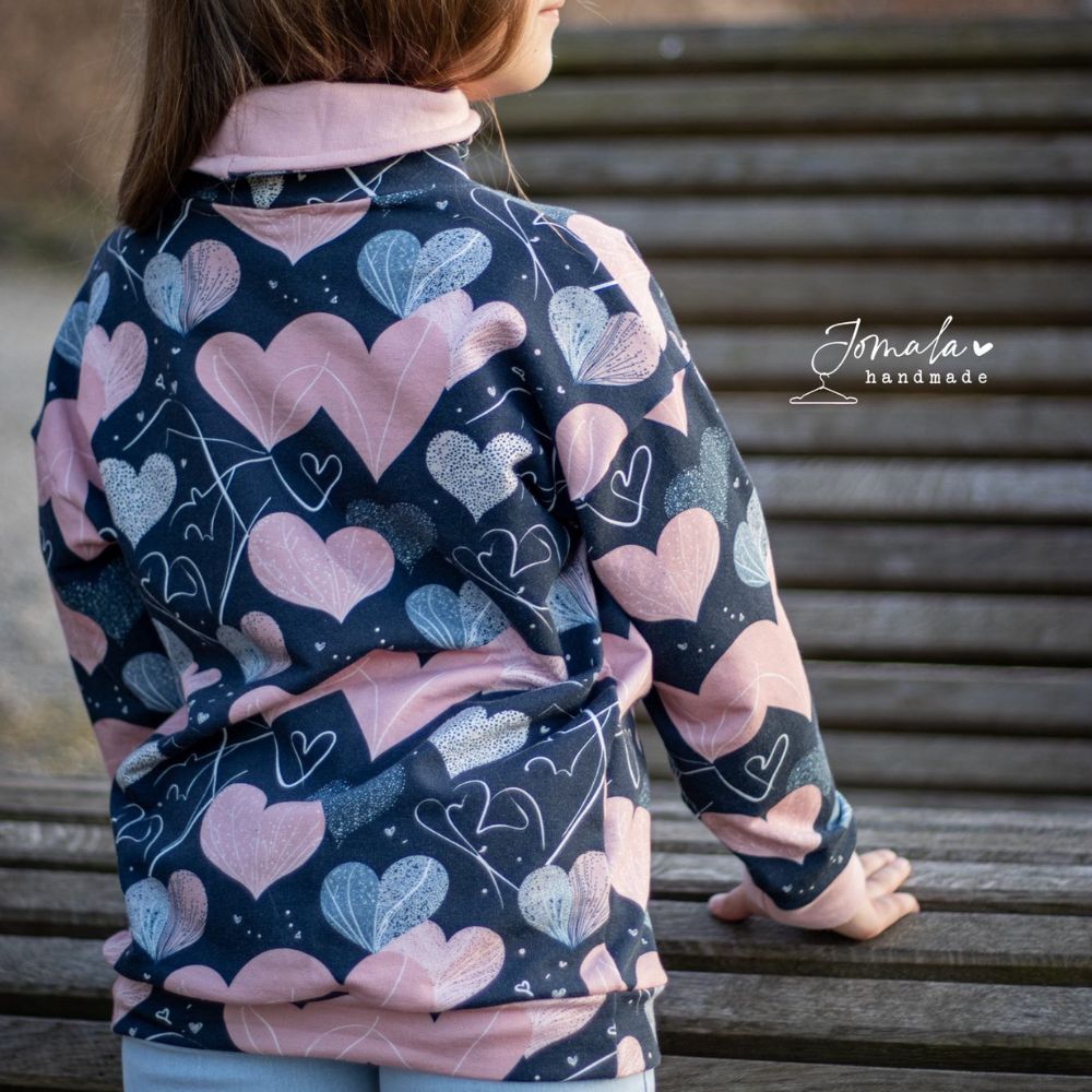 Schnittmuster Mini Hoodie und Kleid Wiisshornblick Gr. 86 - 164