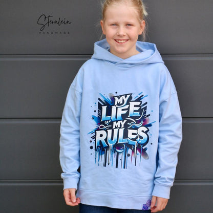 Schnittmuster Mini Hoodie und Kleid Wiisshornblick Gr. 86 - 164