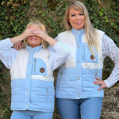 Partnerlook Weste Bluely & Mini Weste Bluely
