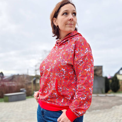 Schnittmuster Hoodie und Kleid Wiisshornblick Gr. 32 - 52