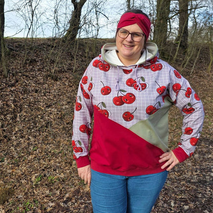 Schnittmuster Hoodie und Kleid Wiisshornblick Gr. 32 - 52