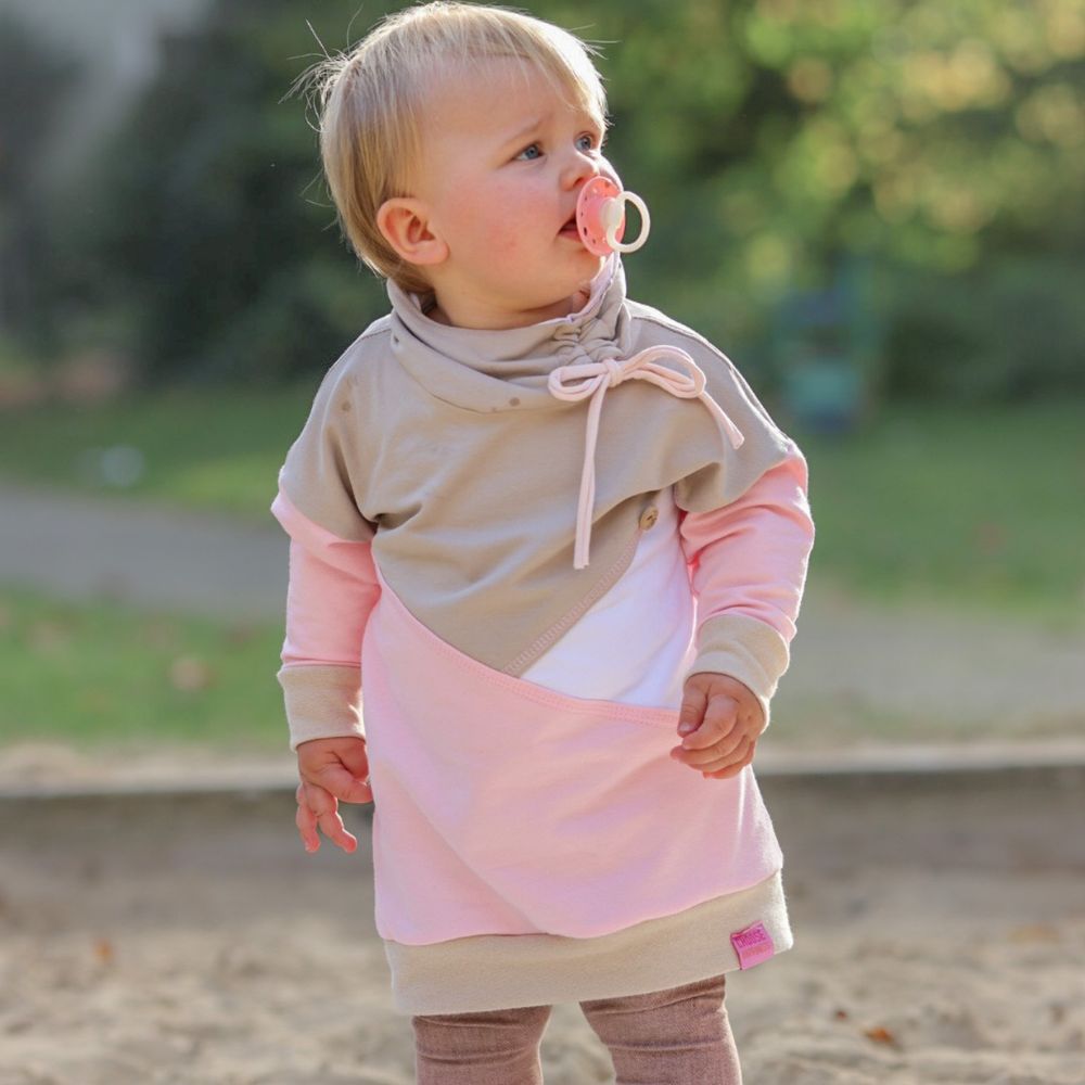 Schnittmuster Mini Hoodie und Kleid Wiisshornblick Gr. 86 - 164