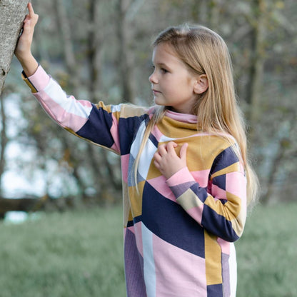 Schnittmuster Mini Hoodie und Kleid Wiisshornblick Gr. 86 - 164