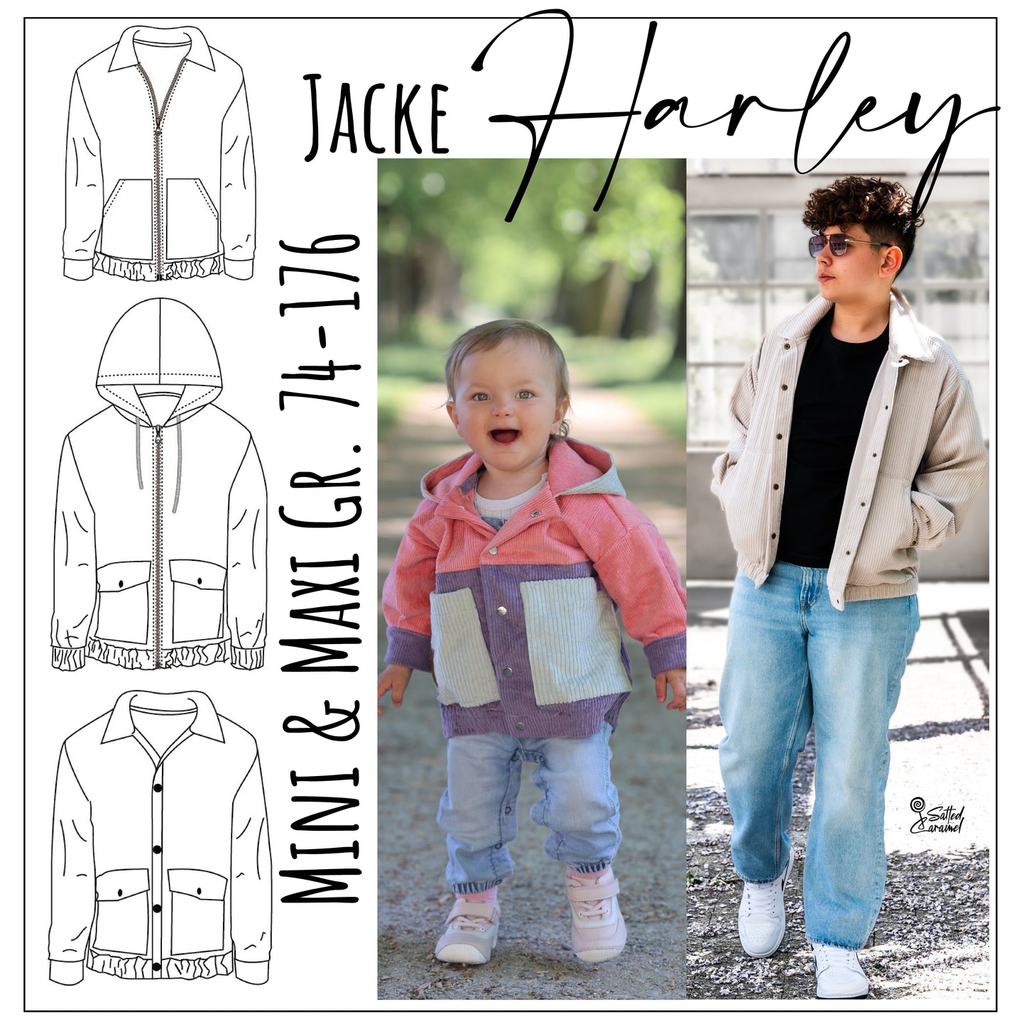 oversize Jacke Harley Mini & Maxi Gr. 74 - 176