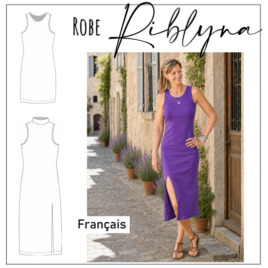 Patron de couture Robe Riblyna EU 32 - 52