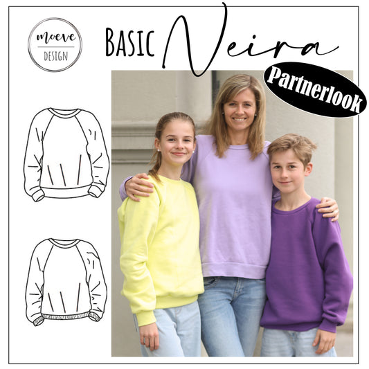 Schnittmuster Partnerlook Basic Neira und Mini Basic Neira