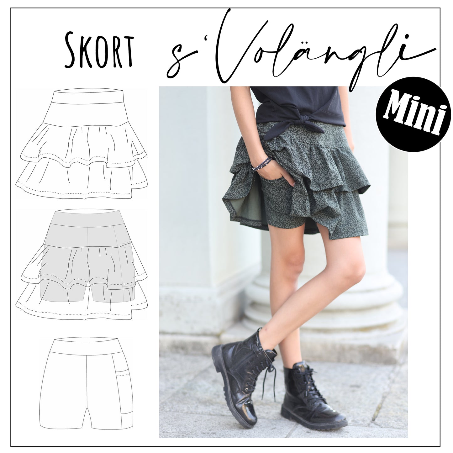 Mini Skort s'Volängli Gr. 86 - 158