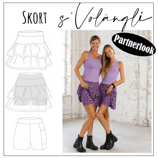 Partnerlook Skort s'Volängli & Mini Skort s'Volängli