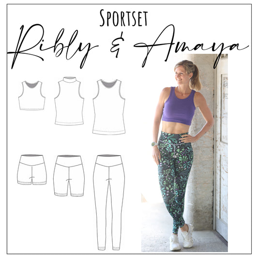 Kombi Sportset Top Ribly & Leggings Amaya Gr. 32 - 52