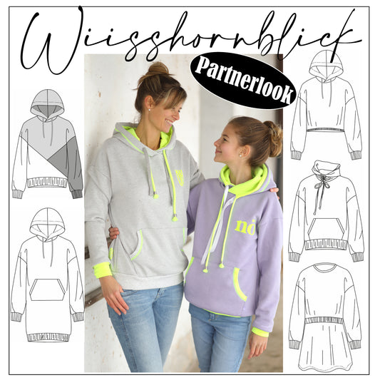 Schnittmuster Partnerlook Wiisshornblick & Mini Wiisshornblick