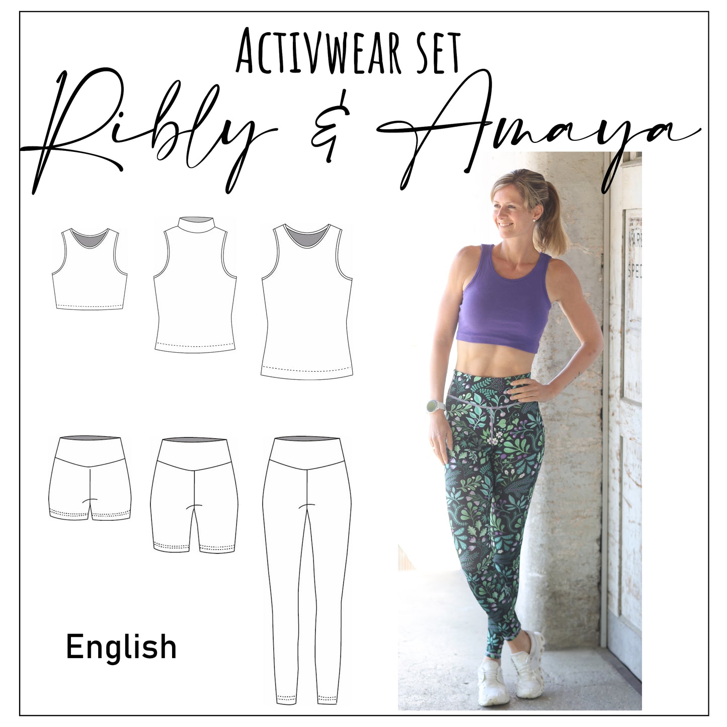 Sewing pattern Activwear set EU 32 - 52 / US 0 - 20