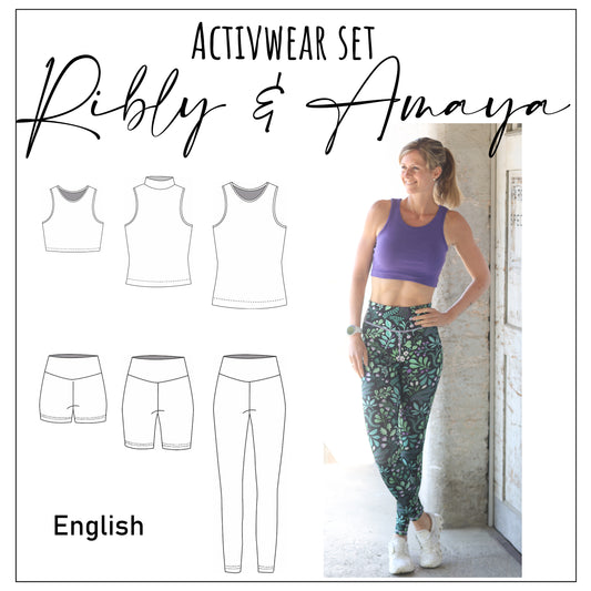 Sewing pattern Activwear set EU 32 - 52 / US 0 - 20